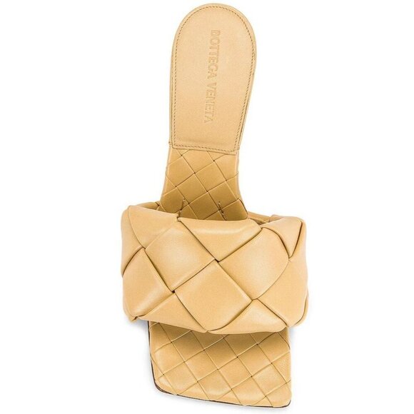 BOTTEGA VENETA The Lido Sandals in Cane Sugar 36 Womens Leather High Heels - Picture 2 of 16